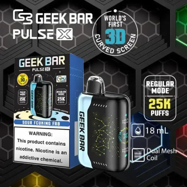 【滿5送1】GEEK BAR星空系列 25000口拋棄式電子煙｜3D曲面螢幕5%丁鹽，台灣現貨正品安全超取